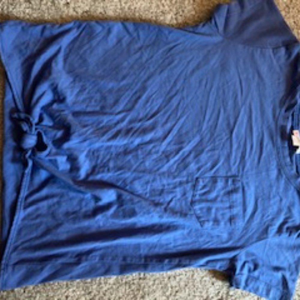 Blue bottom knot tee - Girls